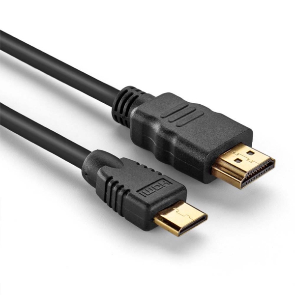 Cáp HDMI Mini loại C sang đầu tiêu chuẩn 1 mét