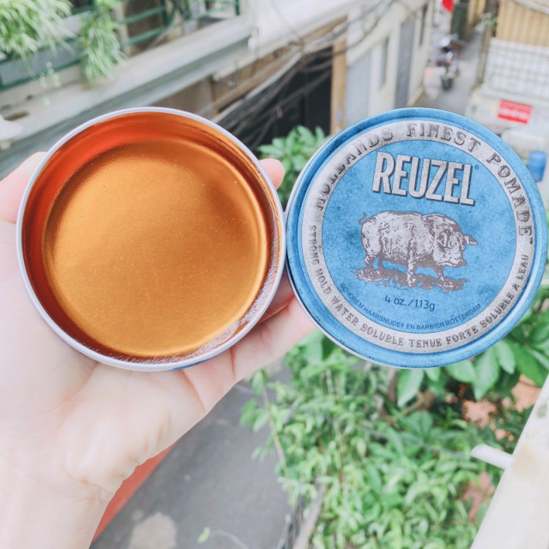 Sáp Vuốt Tóc Pomade Reuzel Blue 113g , gel vuốt tóc nam hương dừa
