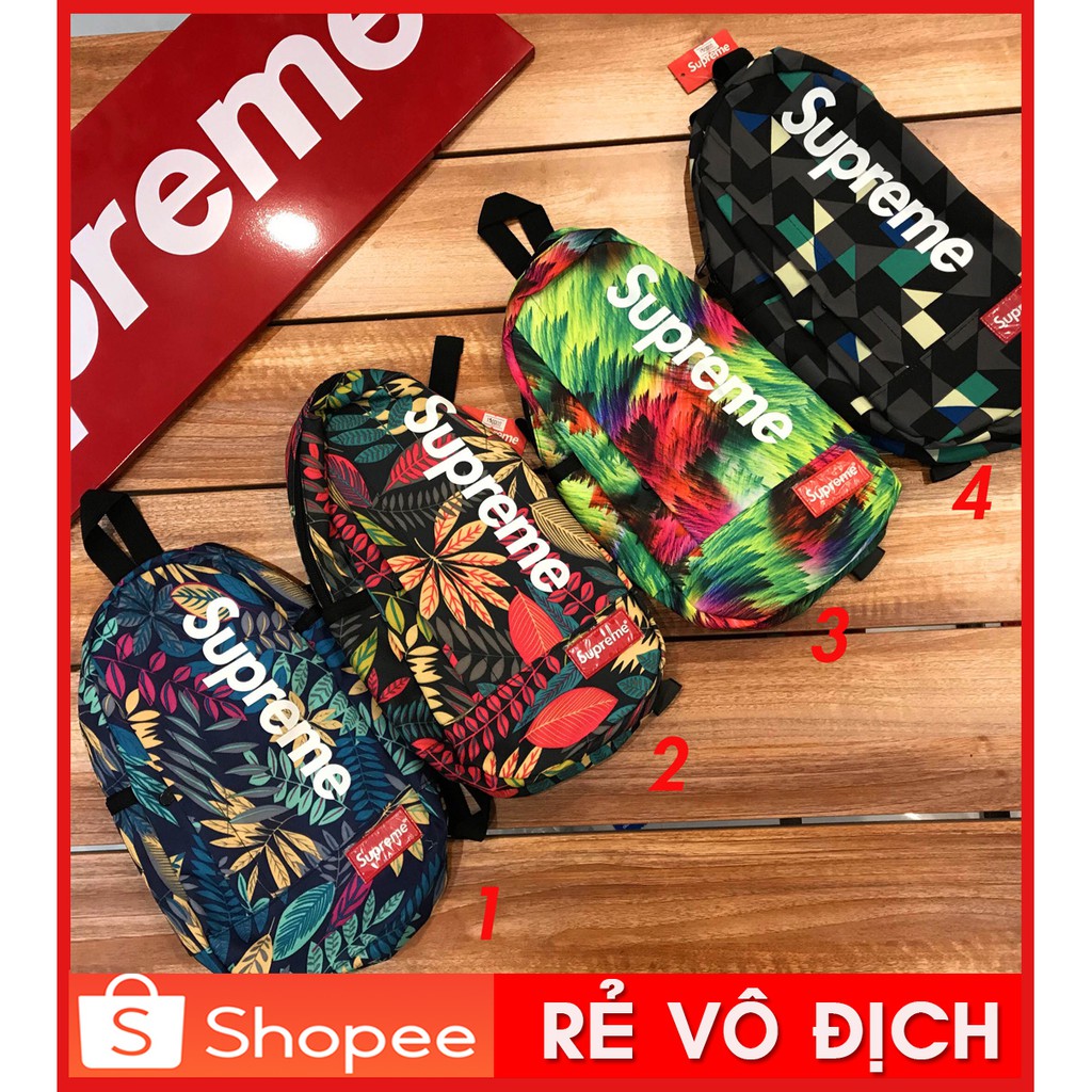 🔥[𝑩𝑨𝑪𝑲 𝑻𝑶 𝑺𝑪𝑯𝑶𝑶𝑳] Túi đeo chéo Supreme Big Size Phiên bản mới nhất năm 2019 - Form to - Unisex Trendy
