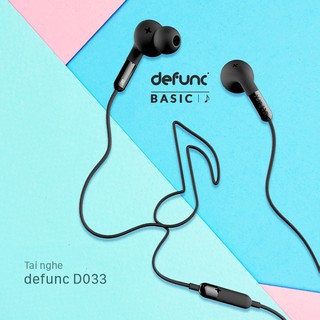 [Freeship] Tai Nghe Nhét Tai Đa Năng DeFunc BASIC MUSIC D033 Tích Hợp Mic Đàm Thoại