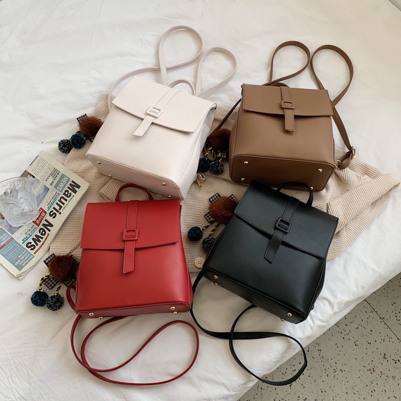 Balo da CHUWANGLIN vải da mềm đa năng thời trang cho nữ