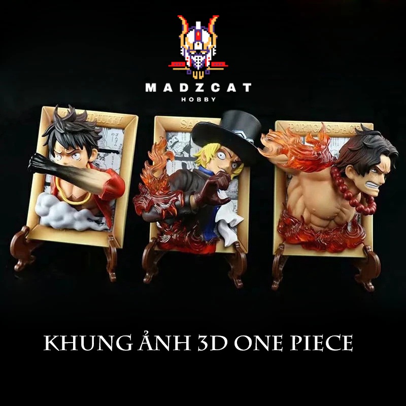 Mô hình khung ảnh One Piece 3D  Fullbox 12cm