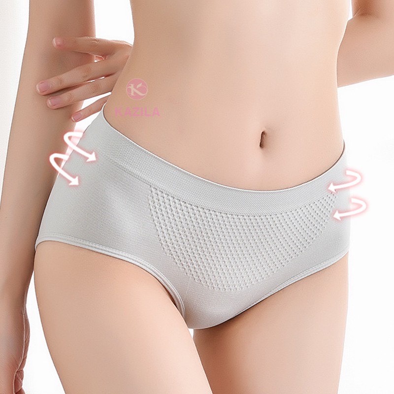 Quần lót nữ cotton kháng khuẩn có lỗ thông hơi mềm mại thoáng mát lưng cao LANIXA L011
