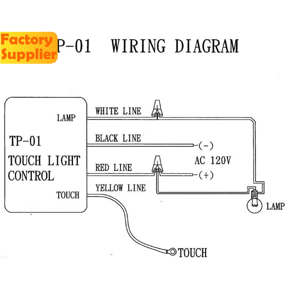 NEW Công Tắc Cảm Biến Điều Khiển Đèn Bàn 1 Chiều Ac 220v