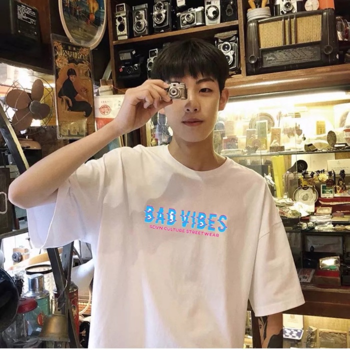 Áo Thun Nam Nữ Form Rộng Tay Lỡ 1969Unisex Áo Phông Nam Nữ 1969Unisex Form Rộng Tay Lỡ Cổ Tròn BAD VIBES BA VÌ