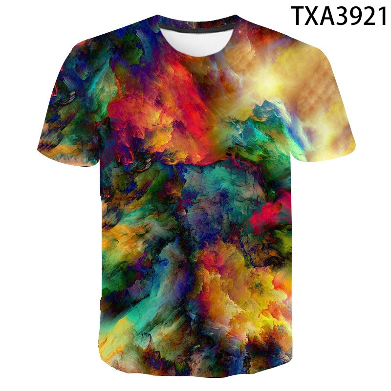 Áo Thun In Hình Graffiti 3D Thời Trang Mùa Hè 2022 XS-3XL