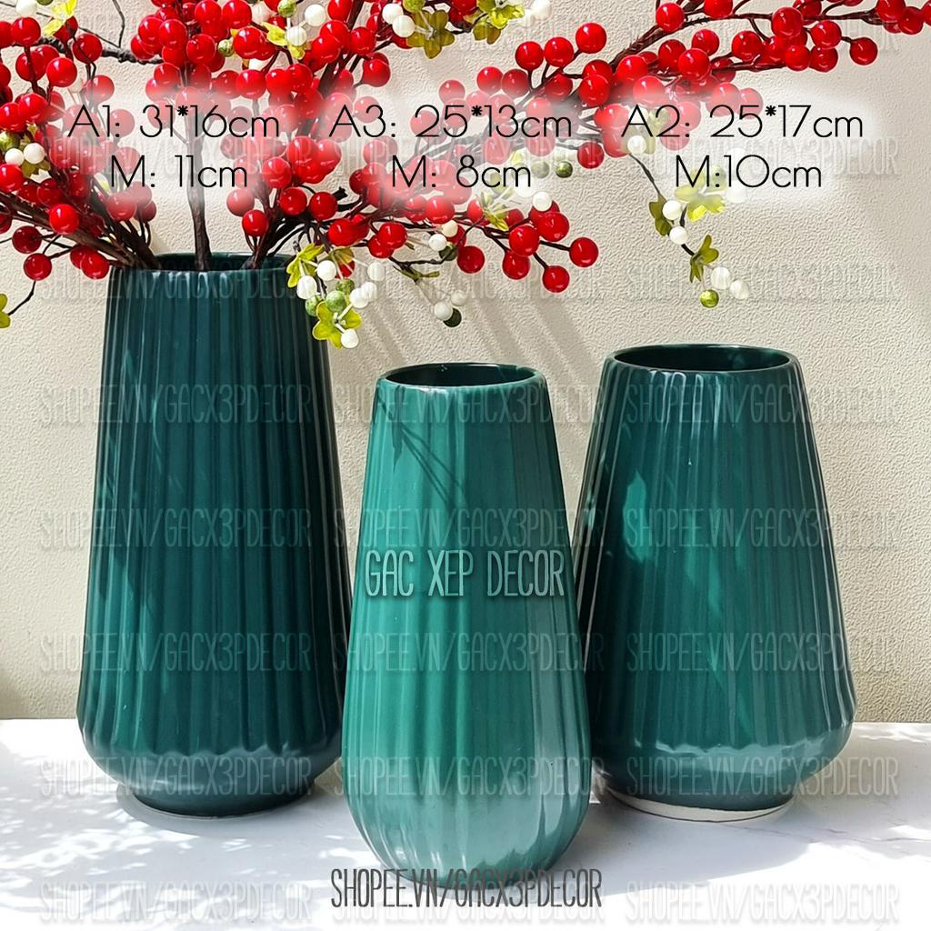 Bình hoa gốm sứ men lạnh phong cách châu Âu - Bát Tràng