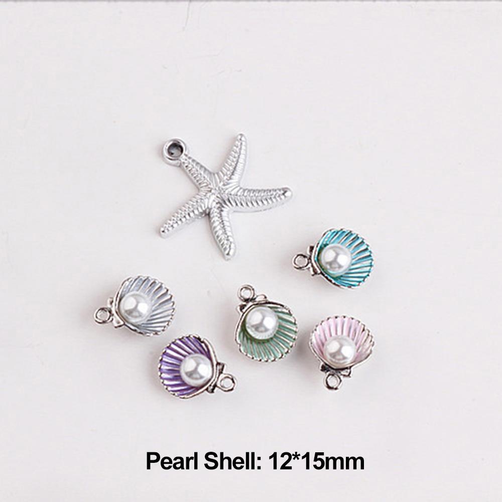 ROSE Bộ 10 Mặt Vòng cổ Hình Vỏ Sò Kích Thước 12x15mm