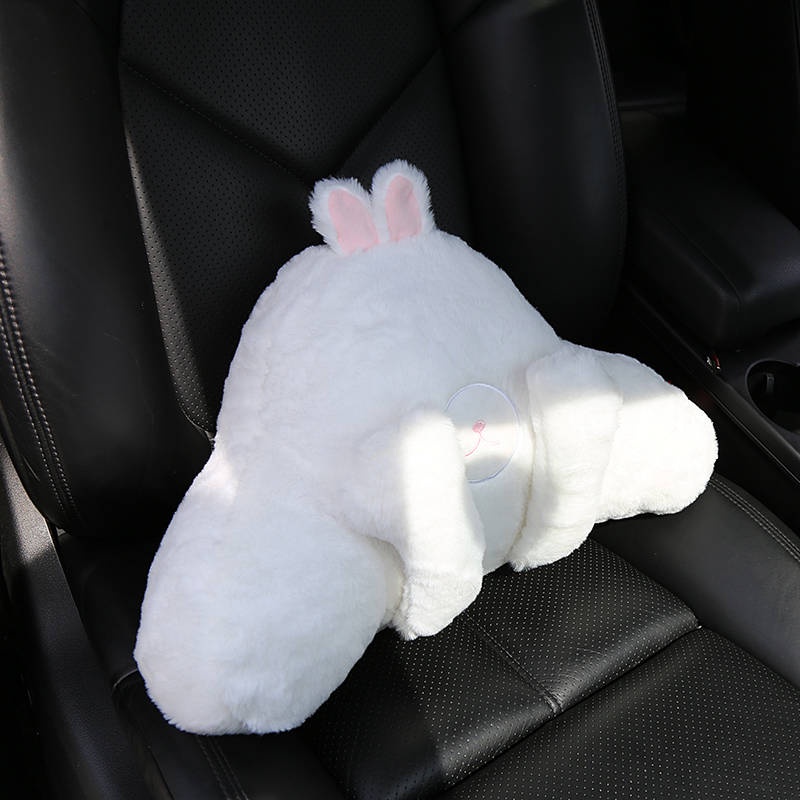 Automotive Headrest Lumbar Support Pillow a Pair of Car Neck Support Pillow Plush Car Pillow Seat Car Cartoon Car Headrest Automotive Headrest wnl9
