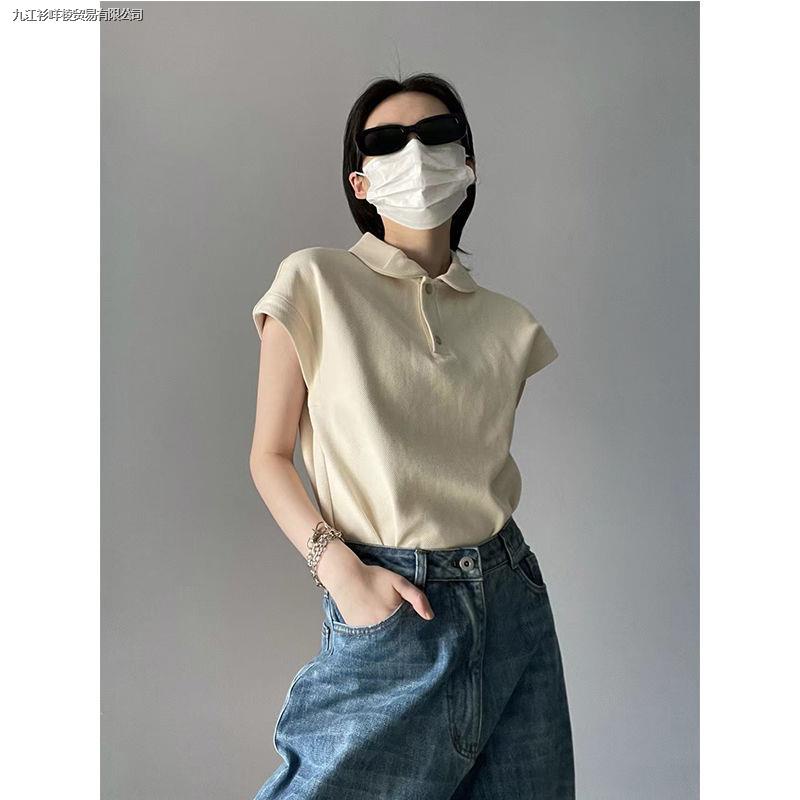 Áo Thun polo Ngắn Tay Phong Cách Retro Thời Trang Mùa Hè Hàng Mới Dành Cho Bạn Nữ 2022