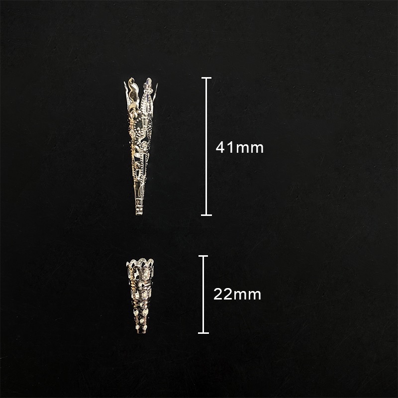 5 đầu chụp cán trâm 23mm - nguyên liệu làm trâm, làm trang sức