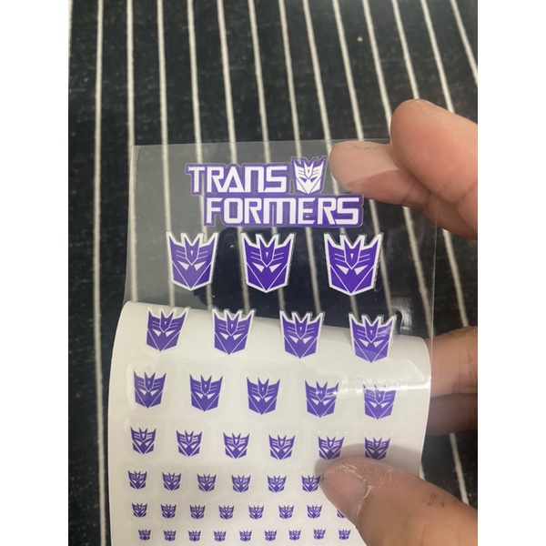 Decal dán mô hình transformers  autobot