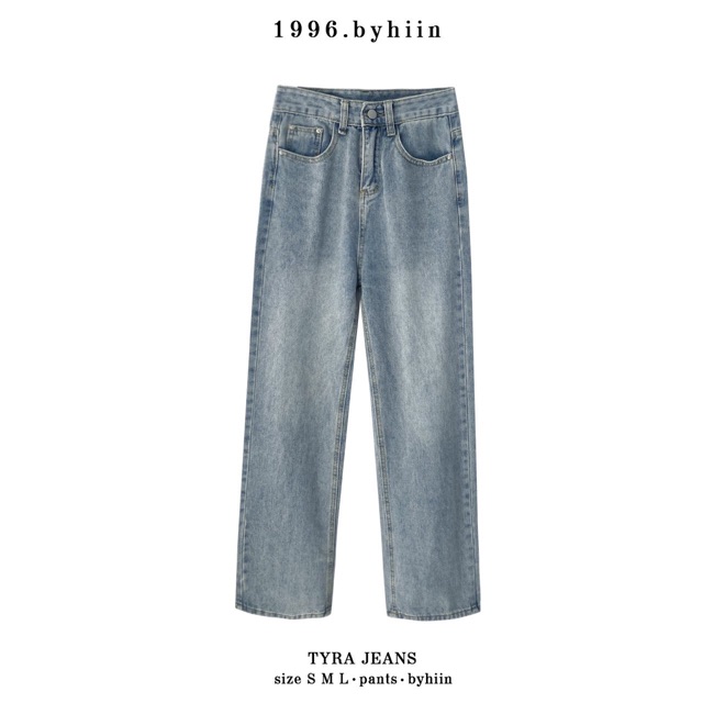 Quần jeans suông xanh b.d