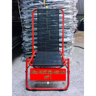 Ghế xếp sắt lò xo "vua giá rẻ"