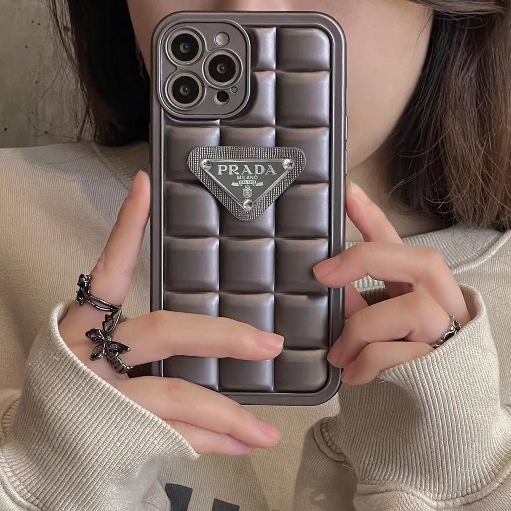 Ốp Điện Thoại In Logo Prada Cho Iphone 14 pro max 12 pro max 11 pro max xs max xr x 13promax 14 pro 14 plus