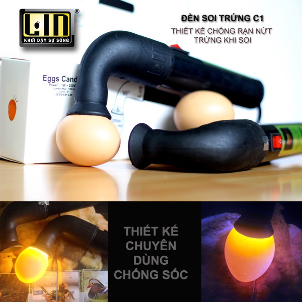 Đèn soi trứng C1 - Hàng Chính Hãng LIN