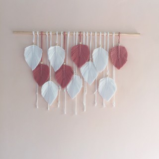 Treo tường macrame lá