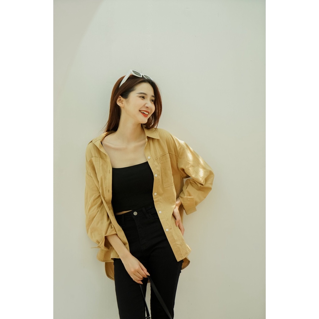 Áo hai dây nữ Méo shop dáng croptop thun tăm from ôm bó ngực Xevia | WebRaoVat - webraovat.net.vn