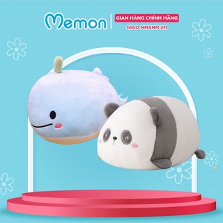Gấu Bông Bộ Đôi Cá Heo Và Gấu Trúc Nằm Baby Cao Cấp Memon