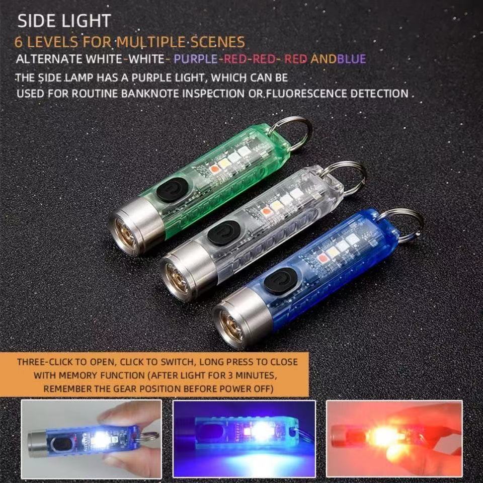 Đèn pin s11 siêu sáng chống thấm nước đa chức năng cổng sạc type-c 400 lumens