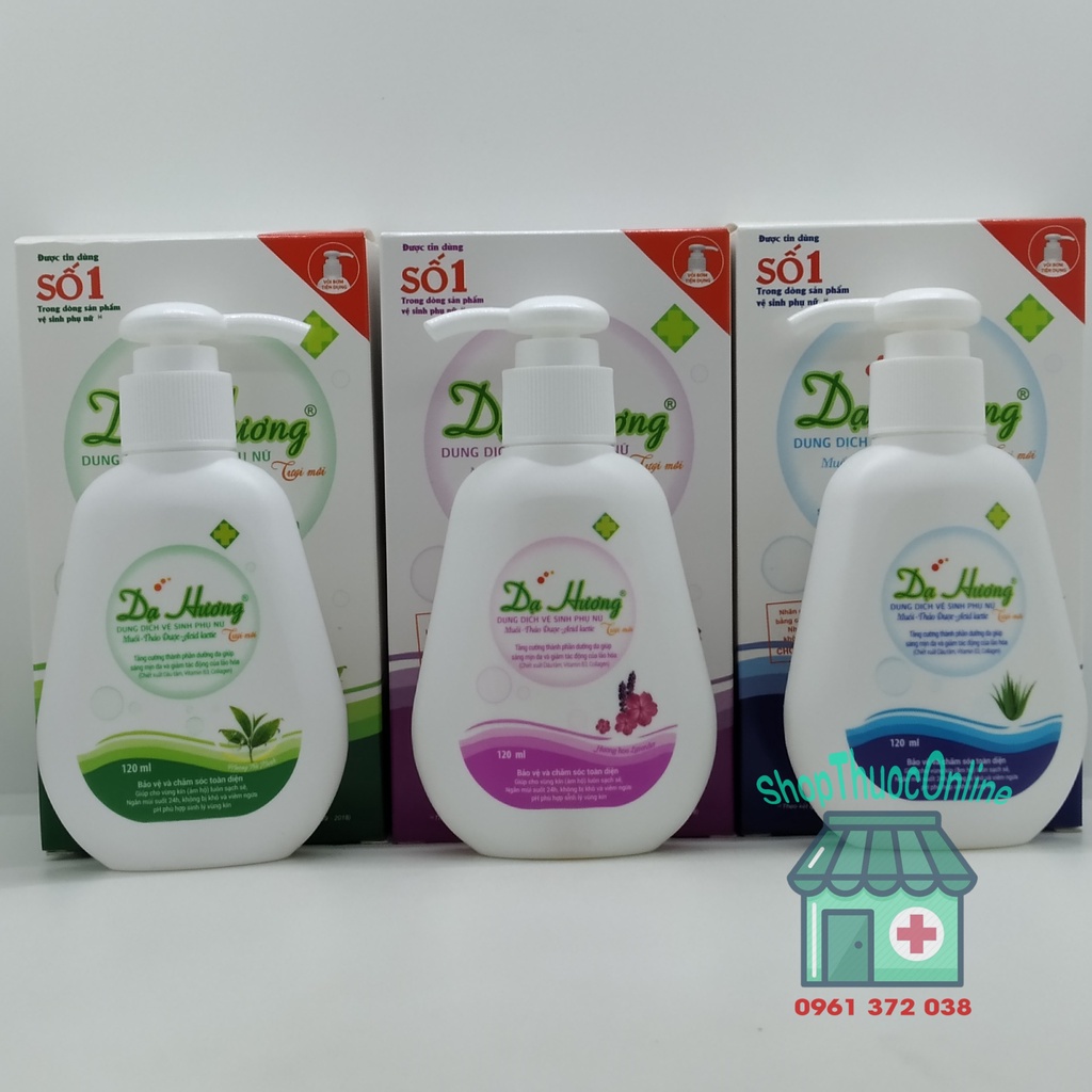 Dung dịch vệ sinh phụ nữ Dạ Hương chai vòi 120ml