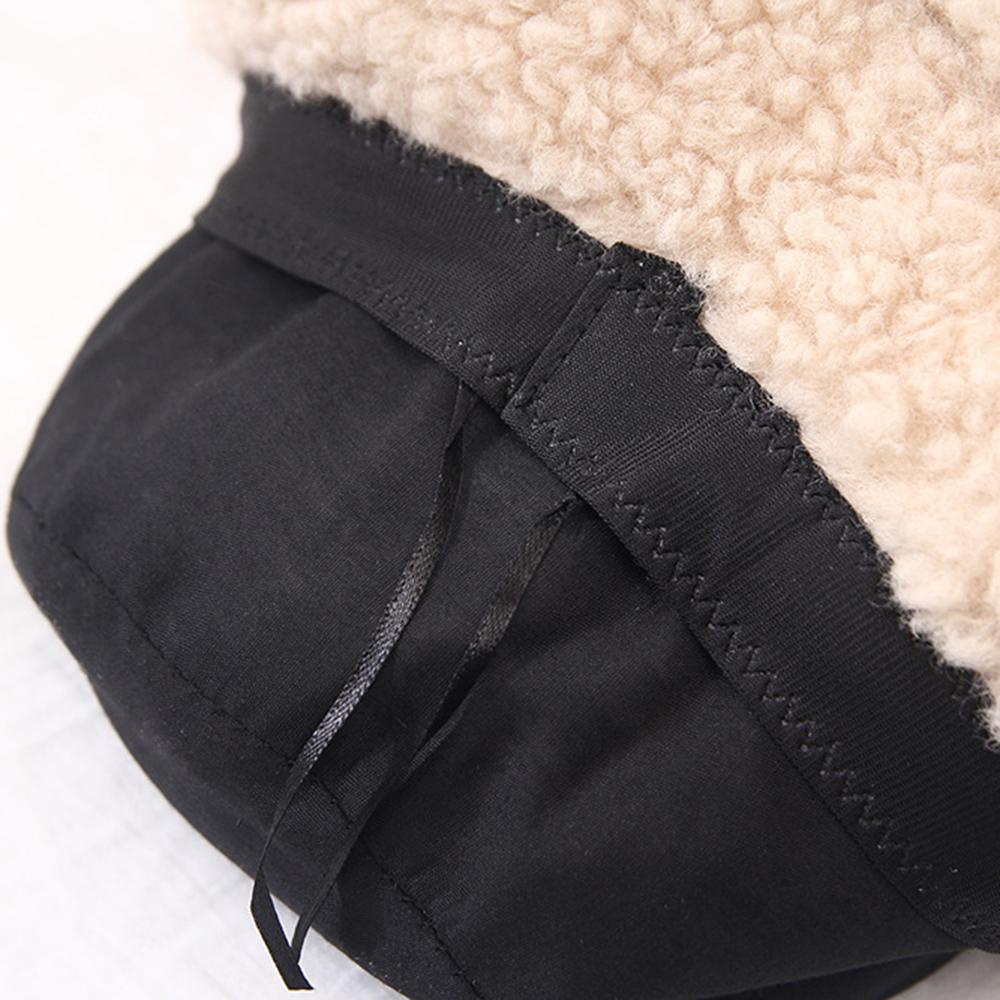 Mũ Bucket WMES15H Phối Lông Màu Trơn Ấm Áp Thời Trang Mùa Đông Mới