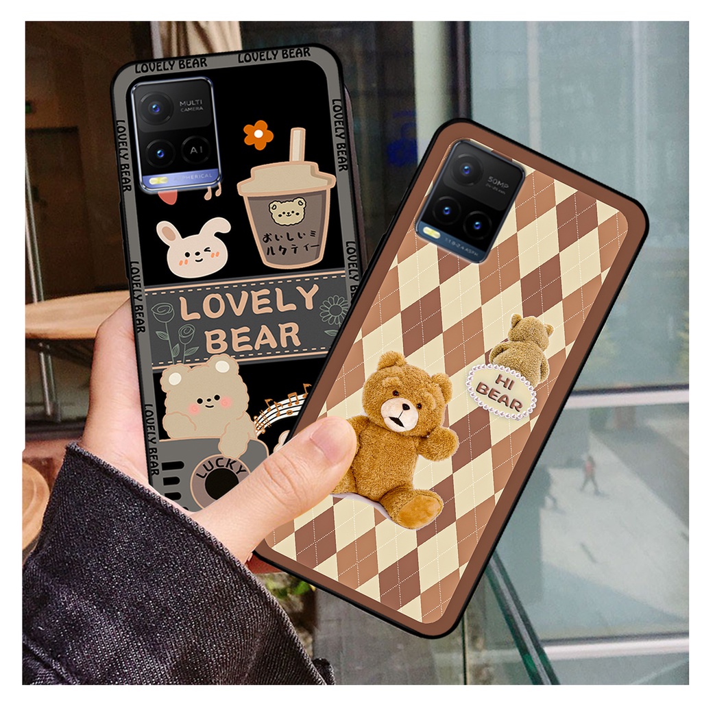 Ốp lưng Vivo Y21 / Y21s - Vivo Y33s in hình gấu bear dễ thương, bền đẹp