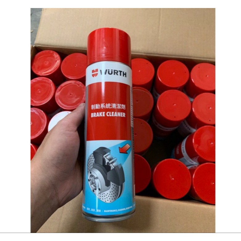 Vệ sinh bố thắng WURTH BREMSEN-REINIGER BRAKE CLEANER chính hãng 500ml