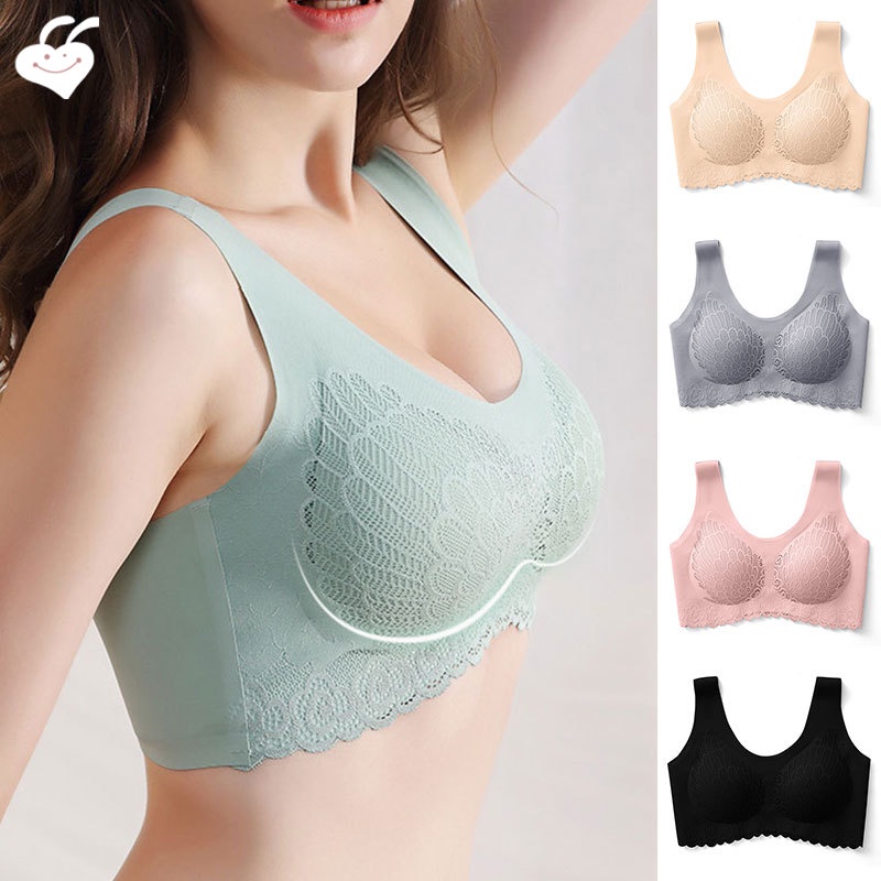 Áo Lót Không Gọng 5D Toàn Diện Thoáng Khí Nâng Ngực Không Dây Cho Nữ