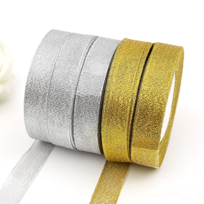 Ruy băng nhũ 2 cm, 4cm trang trí bánh sinh nhật, bánh kem