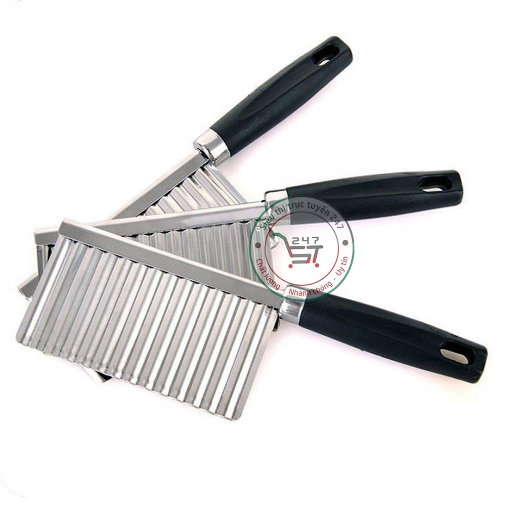 Dao cắt kiwi gợn sóng làm từ thép không gỉ - dao cắt tỉa rau củ quả nhanh chóng