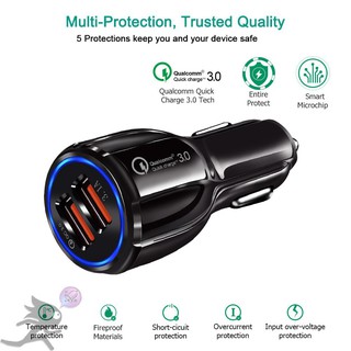 Tẩu Sạc Qualcomm: Quick Charge 3.0 + 3.1A, Tẩu Sạc Ô Tô, Xe Hơi Cao Cấp - Cốc Sạc Xe Hơi Siêu Nhanh
