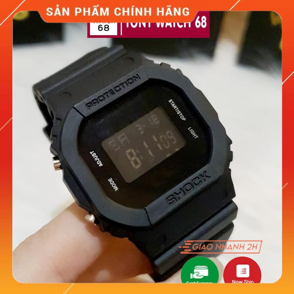 Hot!!! Đồng hồ điện tử nam Sock thể thao chống nước tuyệt đối dây cao su mặt chữ nhật chính hãng Tony Watch 68 giá re