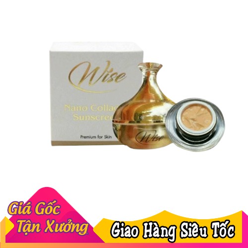Kem chống nắng Wise Nano Collagen 12g thái lan