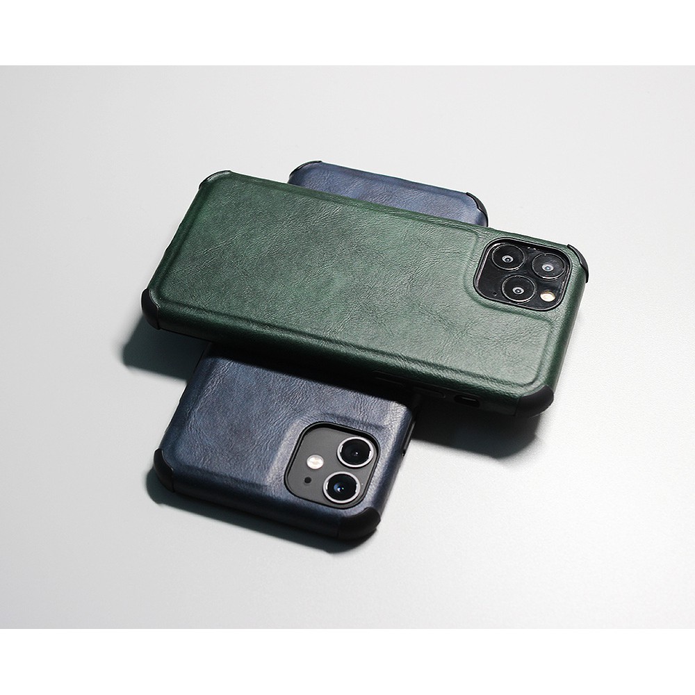 Ốp lưng da chống sốc dành cho iP 7/8/SE 2020/7 Plus/8 Plus/X/XS/XS Max/XR/11/11 Pro/11 Pro Max/12/12 Mini/12Pro/12ProMax