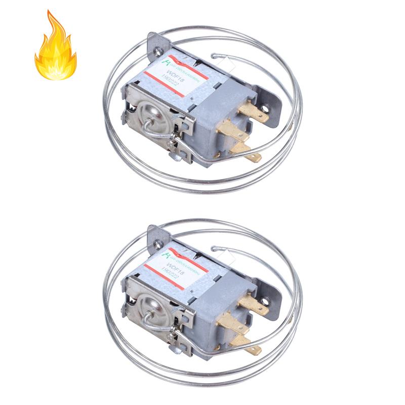 Set 2 trục điều chỉnh nhiệt độ thay thế cho tủ lạnh AC 220V-250V Volt 5(4)A 3-Pin 5.8mm
