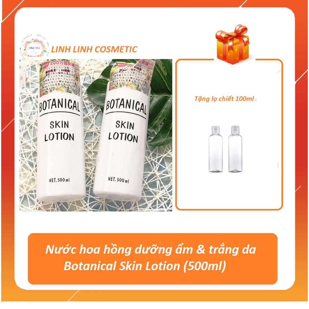 (tặng kèm bình xịt 100ml) NƯỚC HOA HỒNG BOTANICAL SKIN LOTION