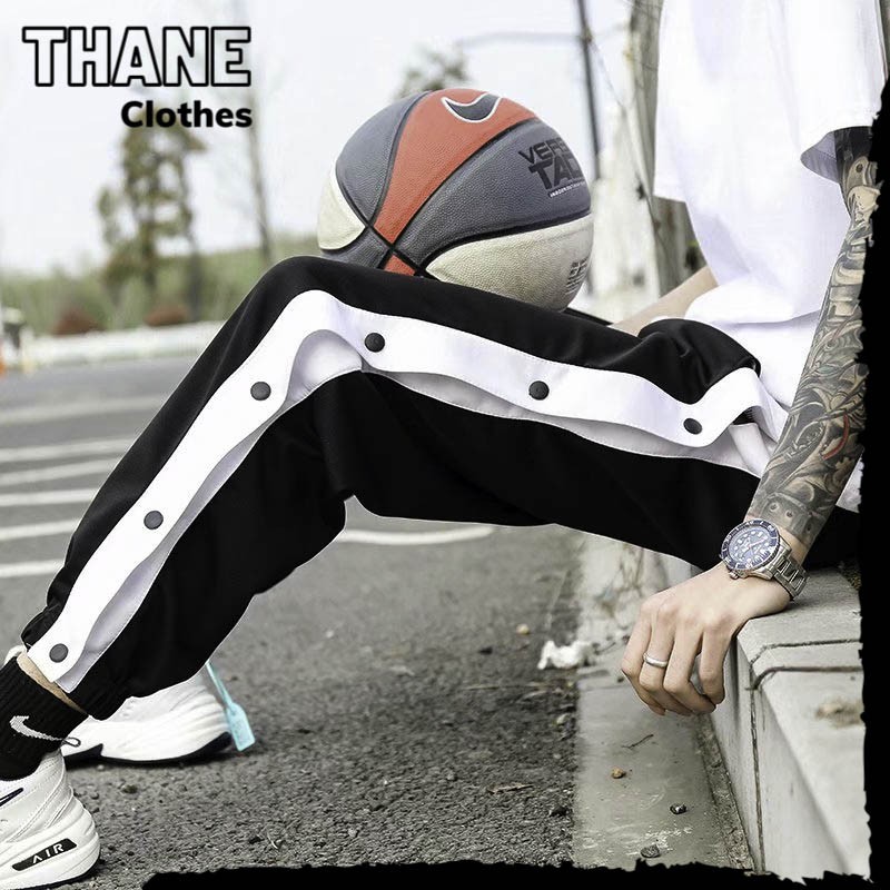 Quần Dài Buttons Pants Cúc Bấm, Quần Dài Dáng Suông Cúc Bấm Unisex - THANE Clothes (QJN6) | BigBuy360 - bigbuy360.vn