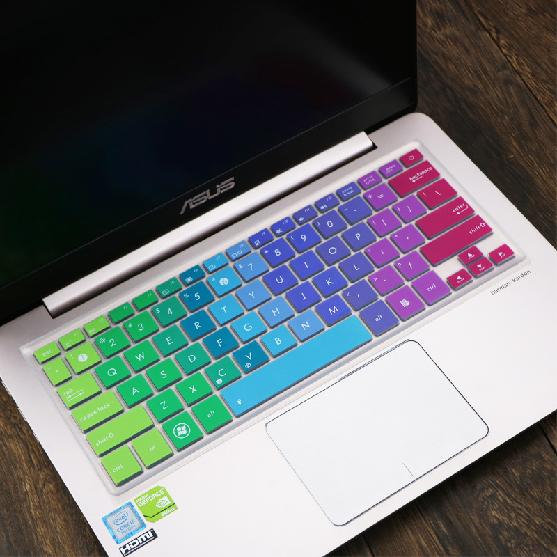 For 14 Inch ASUS ZenBook UX430UA I7-7500U Colorful Silicone laptop Keyboard Protector Keyboard Cover Skin
