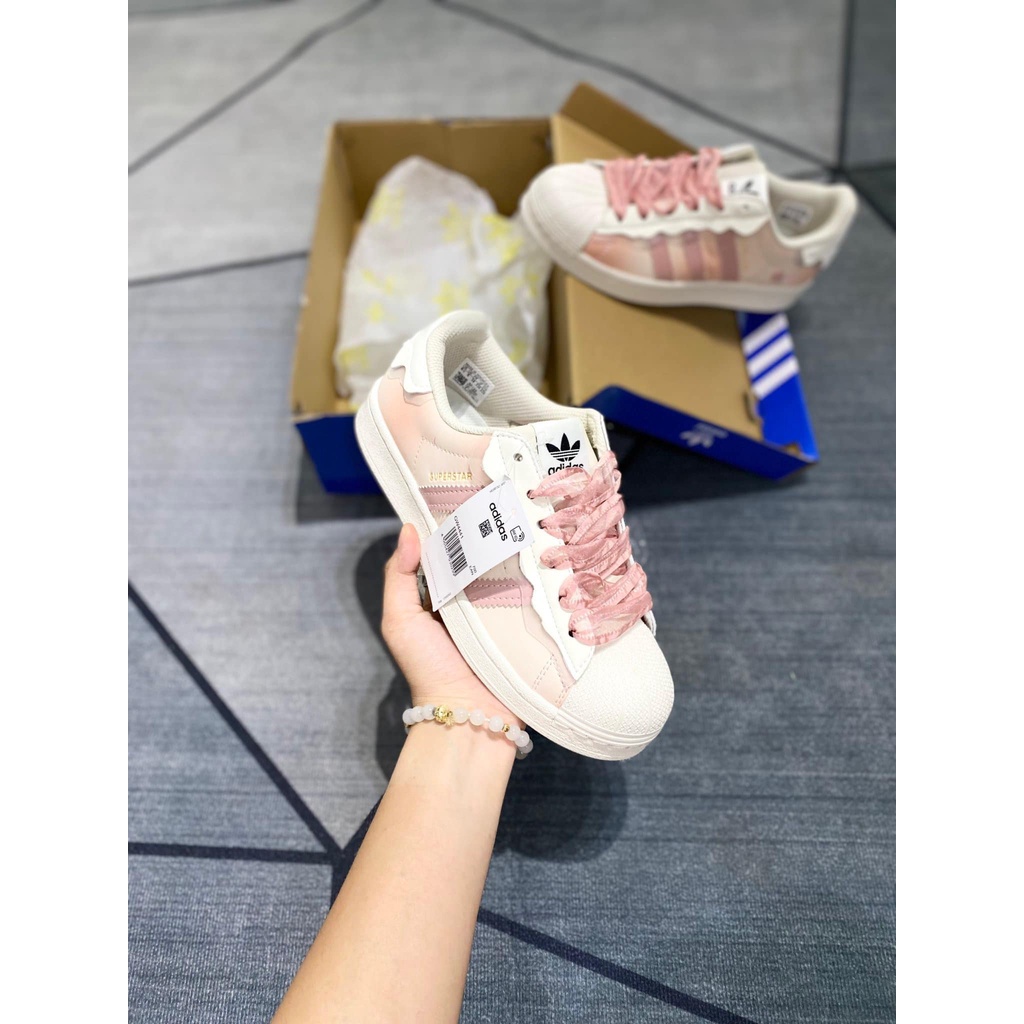 GIÀY SNEAKER SÒ CAO CẤP 2022 FULL BOX ADIDAS SUPER DAS SÒ, SÒ HỒNG NEW, SÒ KEM NEW, SÒ HOA CÚC