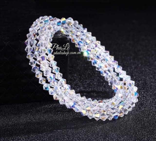 Vòng Tay Pha Lê 5 Vòng Xinh Xắn Được Thiết Kế Từ Pha Lê Swarovski