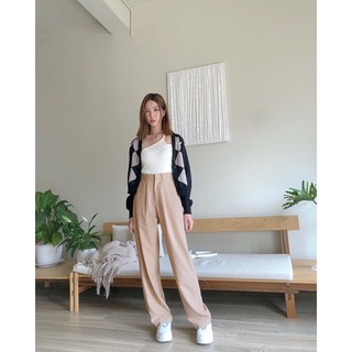 JANET STUDIO • Áo len dây xéo