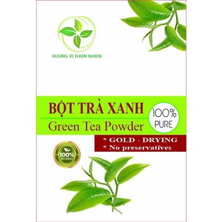 Bột trà xanh matcha nguyên chất Hương Vị Thiên Nhiên sấy lạnh loại 1 50G 100gr