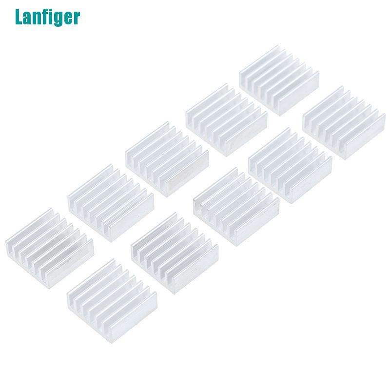 Bộ 10 chip Tản Nhiệt Điện Tử Bằng Nhôm 14 * 14 * 6mm