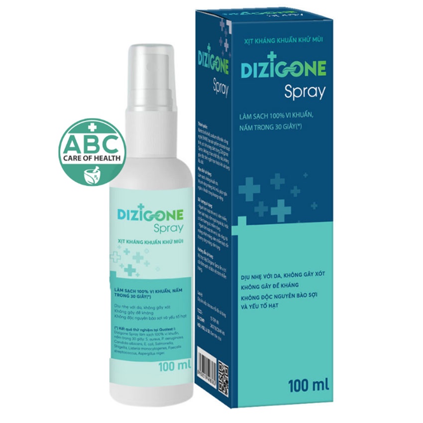 Chai xịt kháng khuẩn Dizigone Spray 100ml - Coastlinecare Pharmacy
