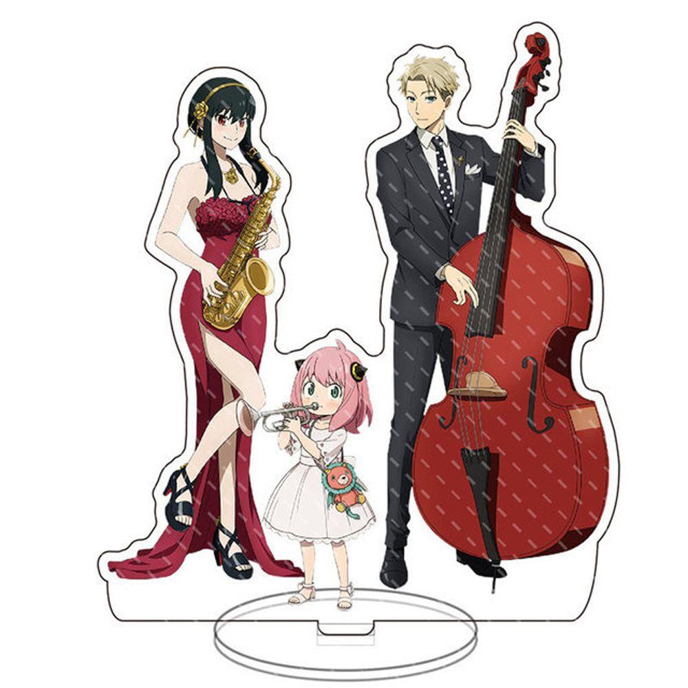 DARNELL Mô Hình Nhân Vật Manga Bằng Acrylic Trong Suốt Kèm Giá Đỡ