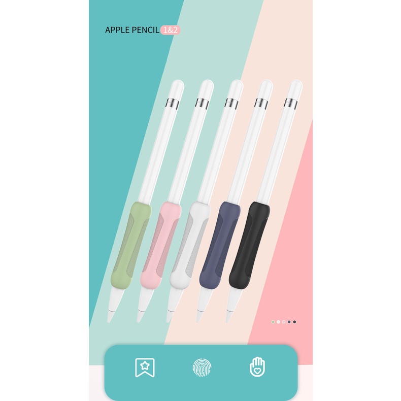 Vỏ tay cầm Ripple / Stripes Silicone Grip chống trượt cho Apple Pencil 1/2.