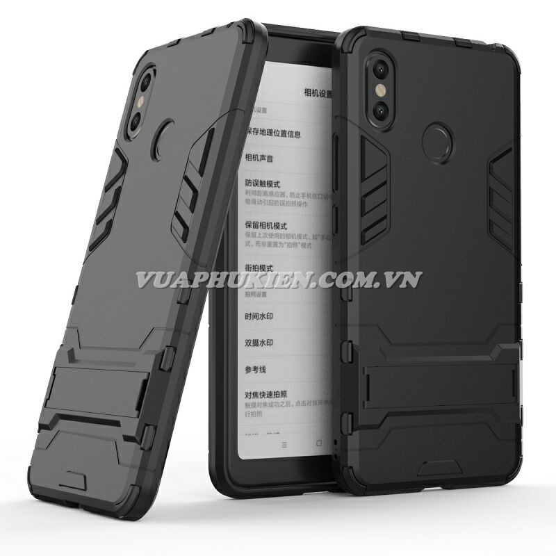 Ốp lưng Iron Man chống sốc cho Xiaomi Mi Max 3, Mi Max 2, Mi Mix 3, Mi Mix 2, Mi Mix 2s, Mi 5X, Mi A1 - Có chân dựng máy