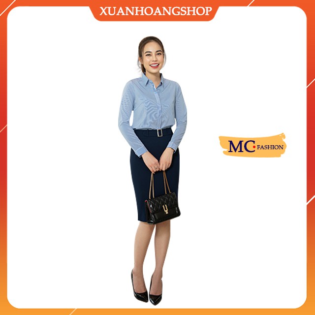 Chân Váy Bút Chì Đẹp, Dáng Ôm, Lưng Cao, Kiểu Chân Váy Nữ Công Sở, 2 Màu( Đen, Xanh Tím Than ) Mc Fashion Cv0439