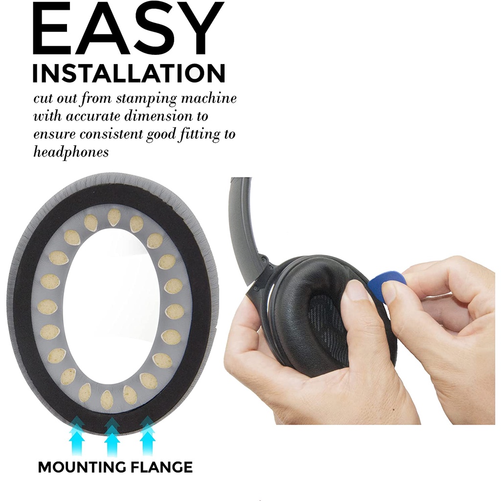Đệm Da Cừu Bọc Đầu Tai Nghe Thay Thế Cho QC45 QC35ii QC35 QC25 QC15 NC700 Bose QC 45 35 II QC2 AE2 AE2i AE2w